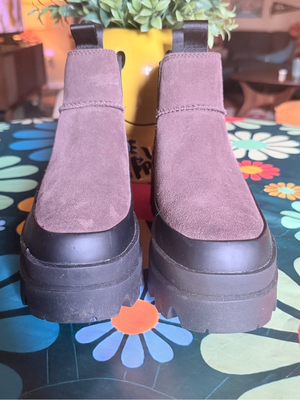 UGG Women's Brisbane Chelsea boots in the burnt cedar colorway